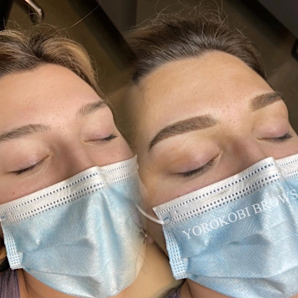 Microblading Cover Up Before and After
